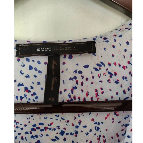 BCBGMaxazria Sleeveless V-Neck Ruffle Hi-Low Asymmetrical Purple Midi Dress XS - Picture 8 of 11